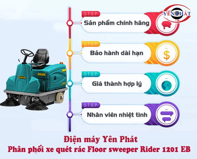 yên phát phân phối Floor sweeper Rider 1201 EB