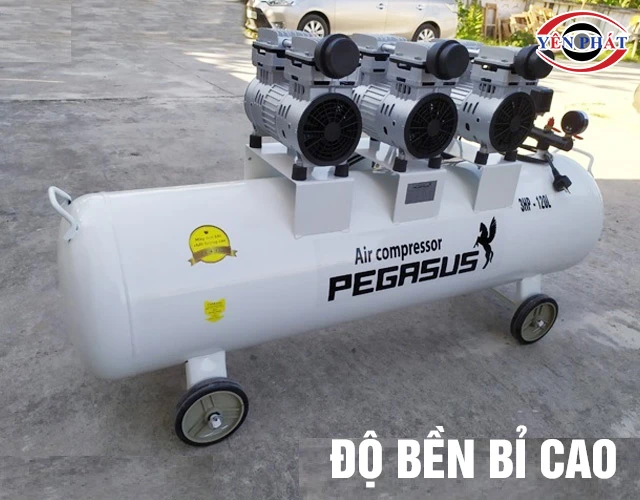 Máy nén khí không dầu giảm âm Pegasus TM-OF750x3-120L bền bỉ
