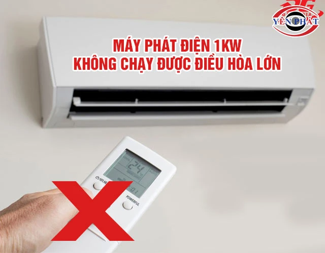 Máy phát điện 1KW không chạy được những thiết bị gì?