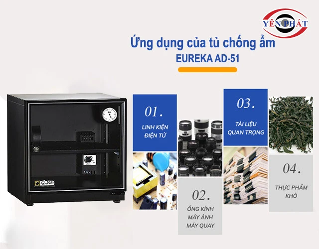 ứng dụng của tủ Eureka AD-51 