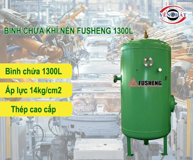 ưu điểm của Bình chứa khí nén Fusheng 1300L