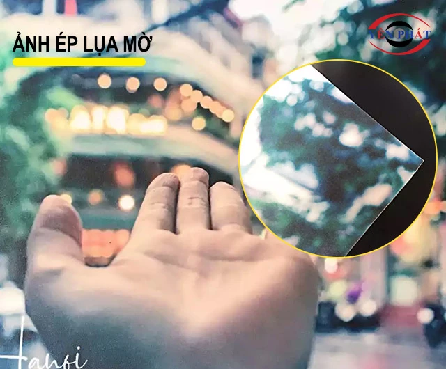 Ép lụa mờ