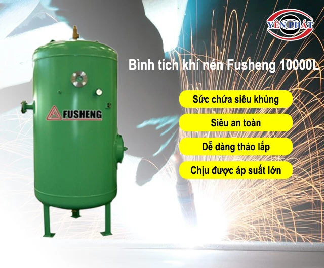 ưu điểm của Bình tích khí nén Fusheng 10000L
