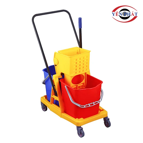 Xe vắt móp đôi 2 xô 34L 3