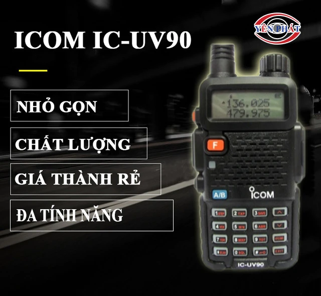 ưu điểm của Bộ đàm Icom IC-UV90