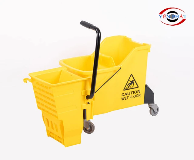 Xe ép nước lau sàn 1 xô AF08089 có thiết kế đẹp