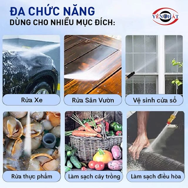 ứng dụng của máy rửa xe Fuki