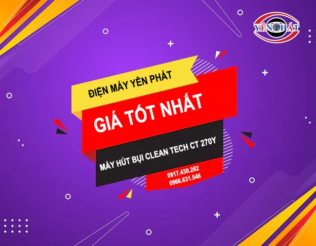 giá bán của máy hút bụi Clean Tech CT 270Y
