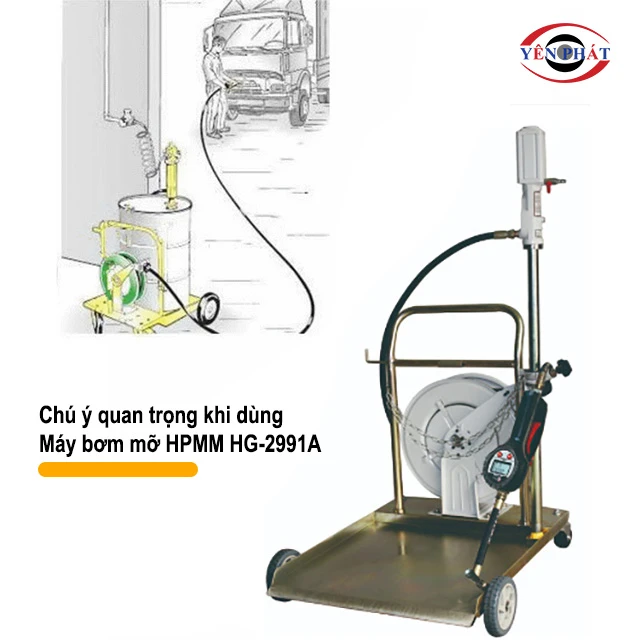 lưu ý khi dùng Máy bơm mỡ HPMM HG-2991A