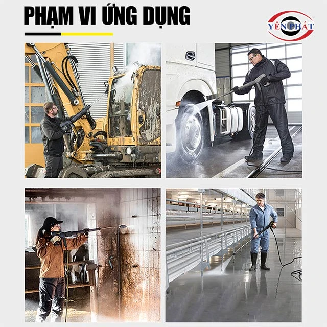 Ứng dụng của súng rửa xe dài