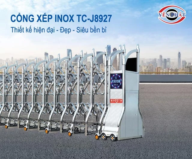 Cổng xếp inox TC-J8927
