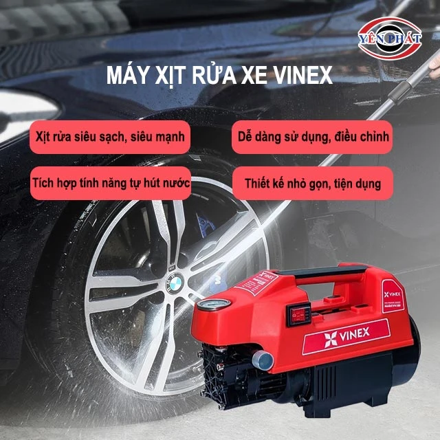 ưu điểm của máy phun rửa xe Vinex 