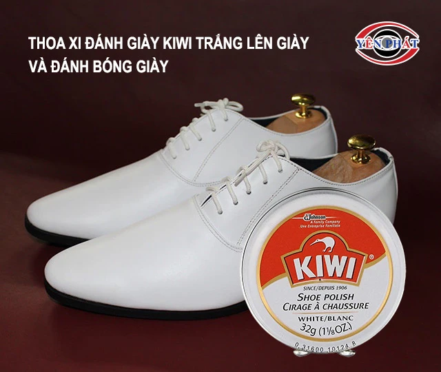 thoa xi kiwi và đánh bóng