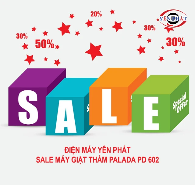 yên phát sale máy giặt thảm Palada PD 602