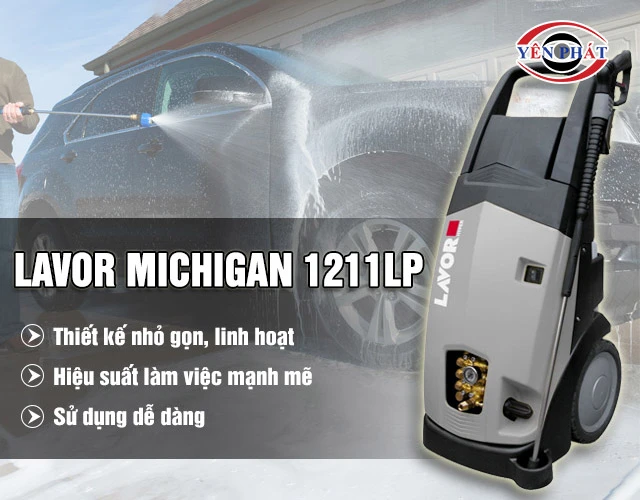 ưu điểm của Máy rửa xe Lavor Michigan 1211LP