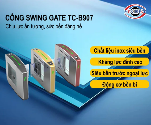 cổng Swing Gate TC-B907 siêu bền bỉ