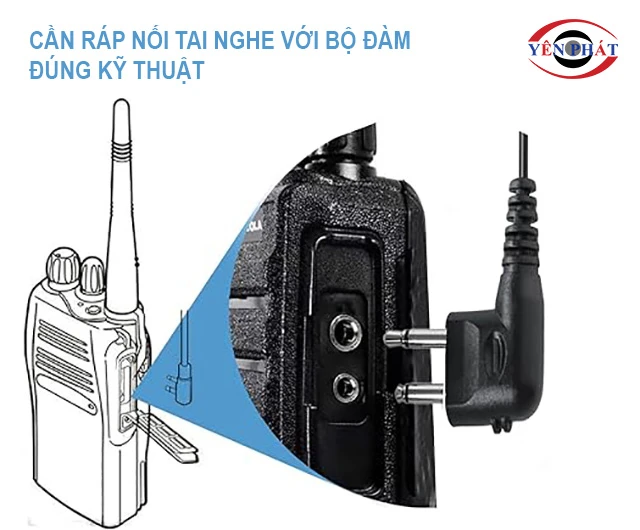 cần ráp nối tai nghe với thân máy đúng kỹ thuật