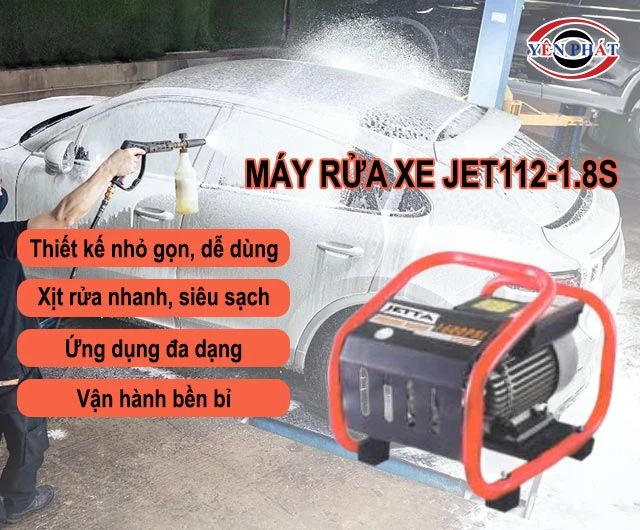 ưu điểm của máy xịt rửa xe ô tô gia đình JET112-1.8S 