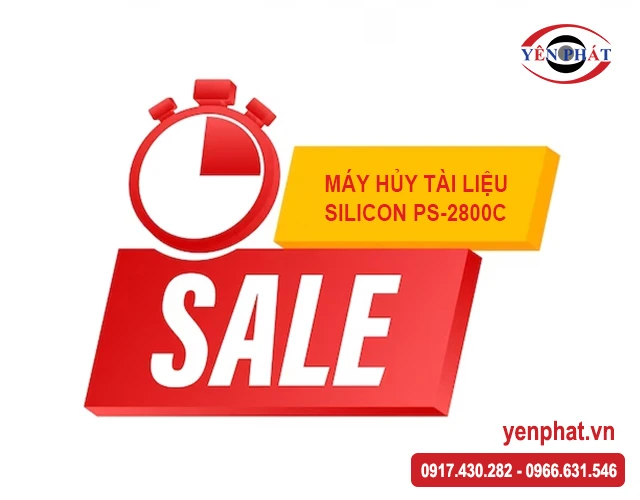 yên phát sale máy hủy tài liệu Silicon PS-2800C