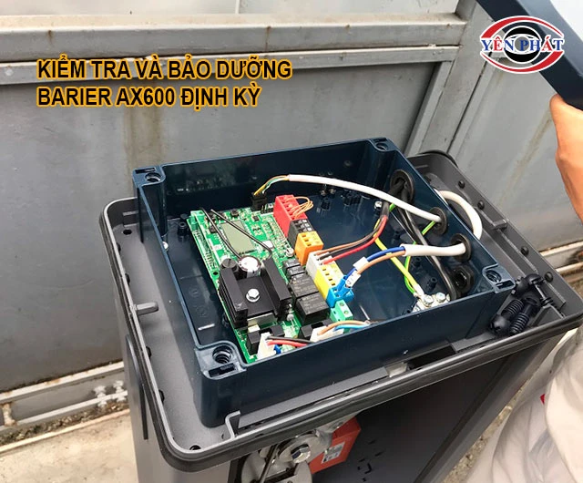  bảo dưỡng cổng barier AX600 định kỳ