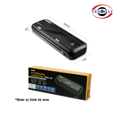 Máy ép plastic văn phòng khổ A4 Texet LMA4-VX 5