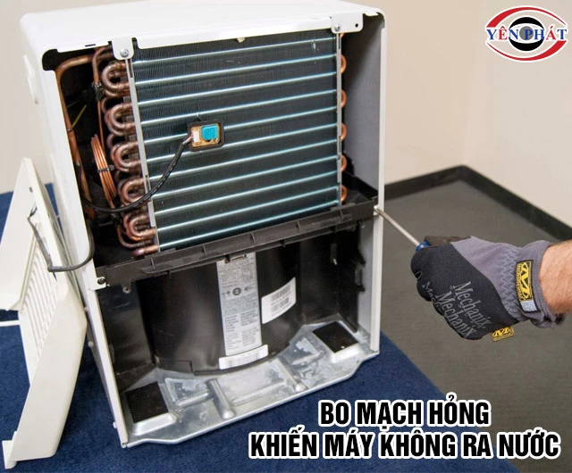 Máy hút ẩm không ra nước do bo mạch