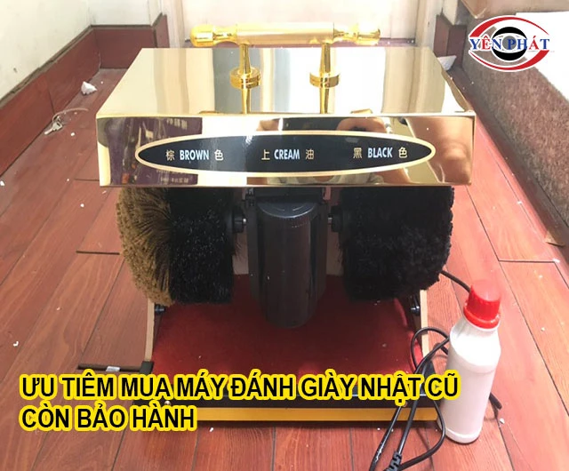 ưu tiên mua máy đánh giày Nhật cũ còn bảo hành