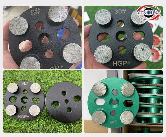 các loại đĩa mài sàn bê tông HGP 4 nụ tròn 