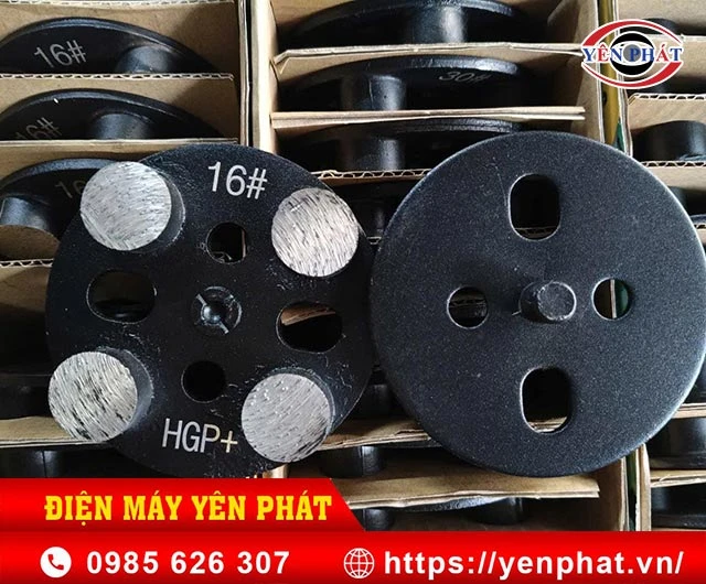 yên phát cung cấp đĩa mài sàn bê tông HGP 4 nụ tròn giá rẻ