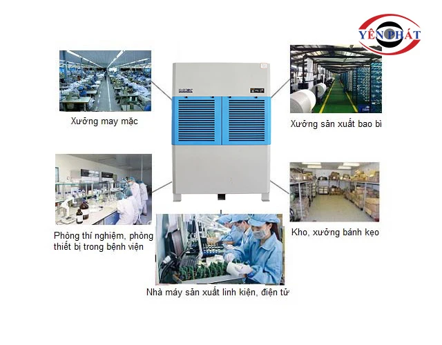 ứng dụng của máy hút ẩm Harison HD-504B
