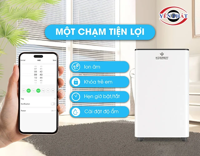  Điều khiển 1 chạm qua app siêu tiện