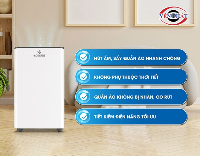 tiên ích khi dùng máy hút ẩm Kosmen KM-60S