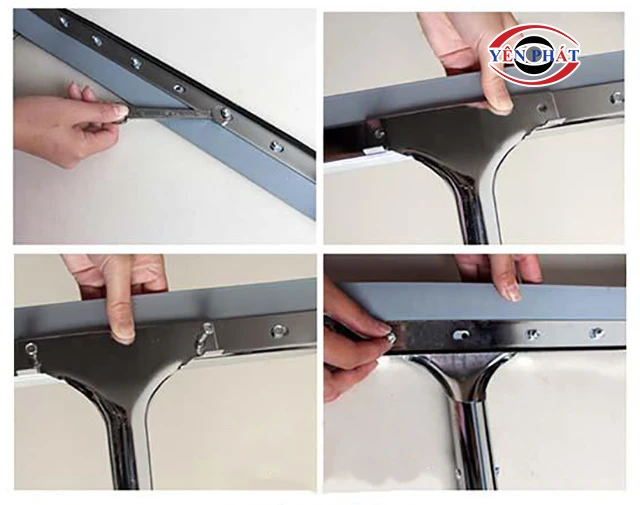 cách lắp Lưỡi gạt nước sàn 45cm