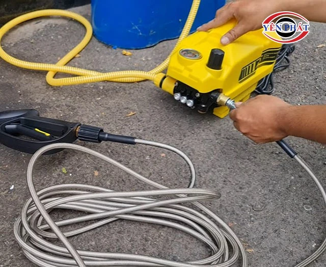 cách lắp súng rửa xe