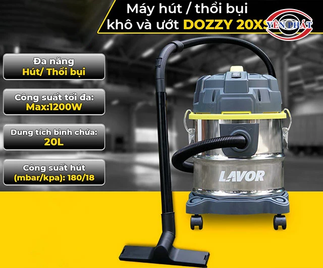 công suất của Máy hút khô và ướt Lavor Dozzy 20XS