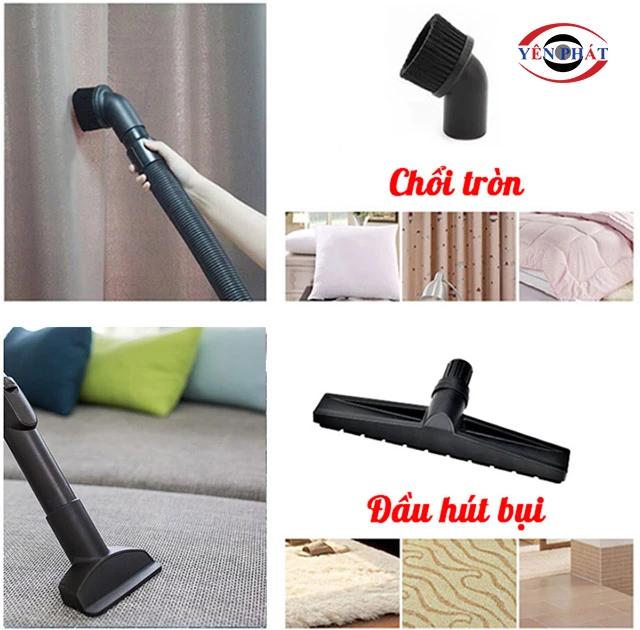 đầu hút tròn và đầu hút bụi