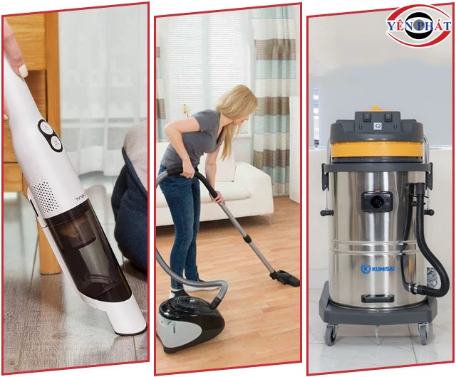 Phân loại máy hút bụi tại Vinh