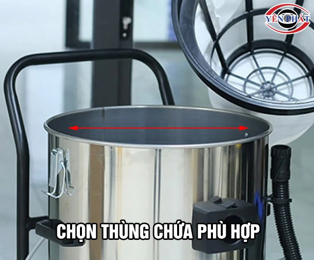 Thùng chứa máy hút bụi tại Vinh