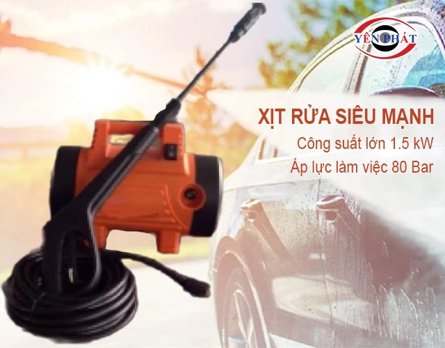 Máy rửa xe Jeeplus MOTOR JPS-F3 xịt rửa siêu khoẻ