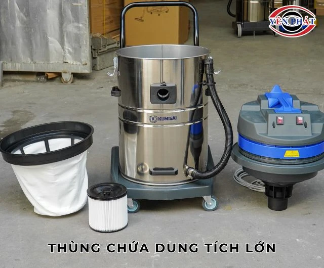 Máy hút bụi 50L có sức chứa lớn