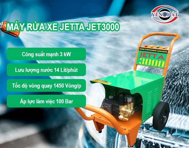 ưu điểm của máy rửa xe Jetta JET3000 