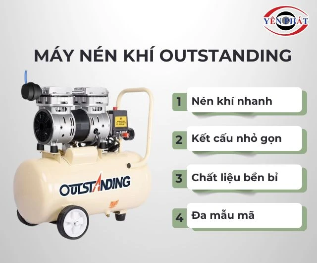 Máy nén khí Outstanding có nhiều ưu điểm