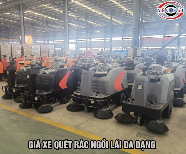 Giá xe quét rác ngồi lái