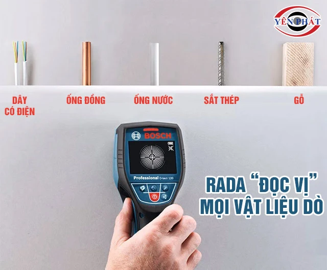 Rada máy dò kim loại Bosch