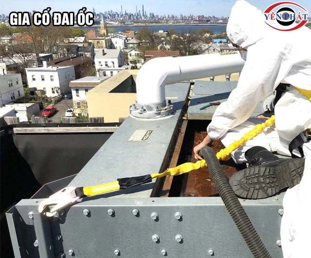 Gia cố đai ốc tháp giải nhiệt bị rung ồn