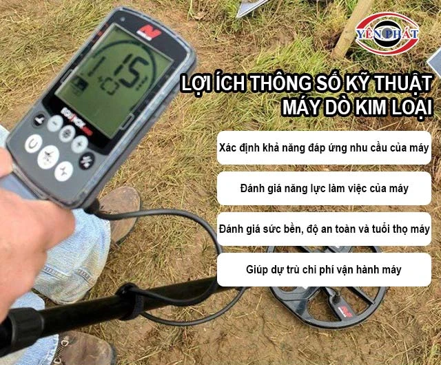 lợi ích thông số kỹ thuật máy dò kim loại