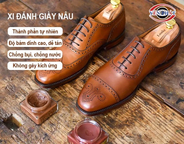  Đặc điểm của xi đánh giày nâu