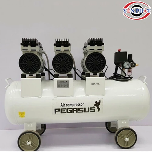 Máy nén hơi không dầu Pegasus TM-OF750x3-70L 6