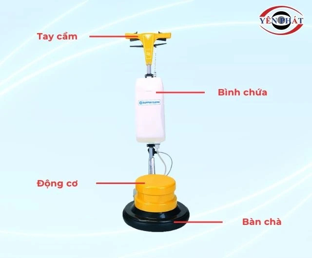 Cấu tạo máy chà sàn đơn Supper Clean SC 154