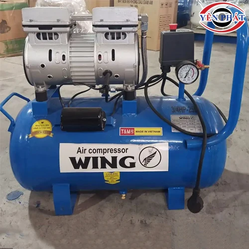 Máy nén hơi mini gia đình không dầu giảm âm Wing TW-OF550-25L 4